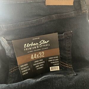 Urban Star Men's Relaxed Fit Jeans - Dark Wash